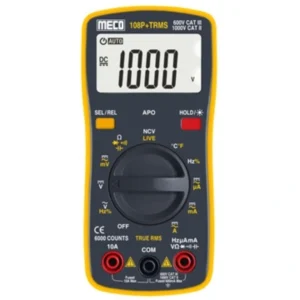 3-5/6 Digits 6000 Counts TRMS Autoranging Pocket Size Digital Multimeter (Model : 108P+TRMS)