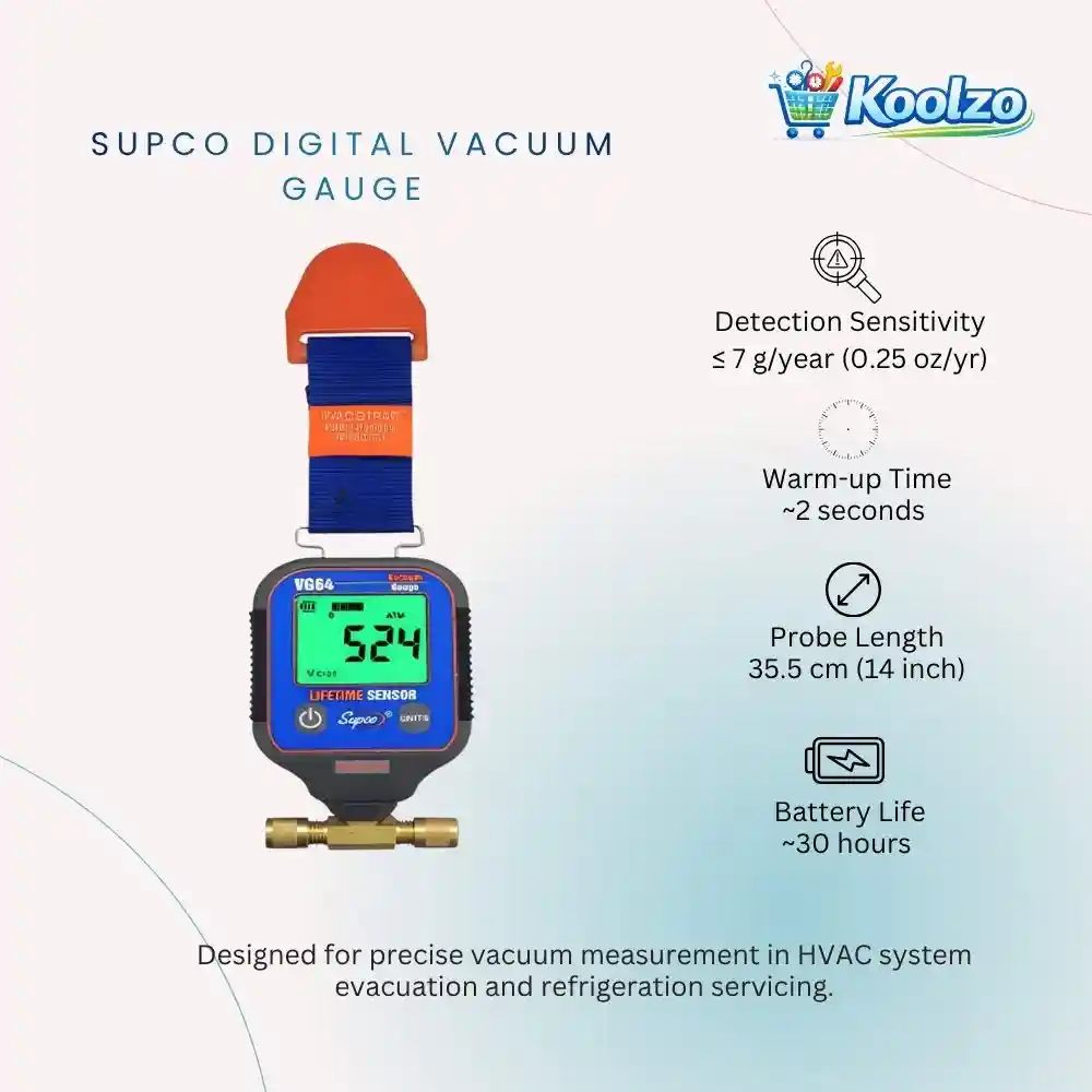 Supco Digital Vacuum Gauge VG64 - Image 2